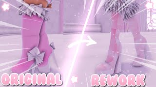 ALL REWORK VS ORIGINAL ITEMS IN ROYALE HIGH (Roblox, Royale High)