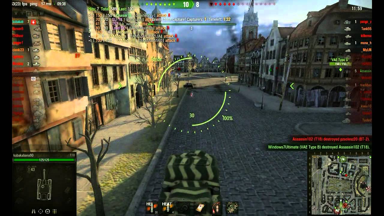 wot replay WoT 0.8.7 - T18 - Himmelsdorf - Pascucci's Medal & Top Gun & Cool-Headed & Sniper by kubakabana90