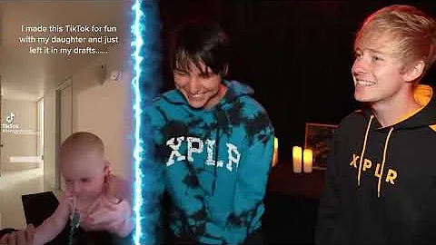 Reacting to TERRIFYING Tik Toks | Sam and Colby