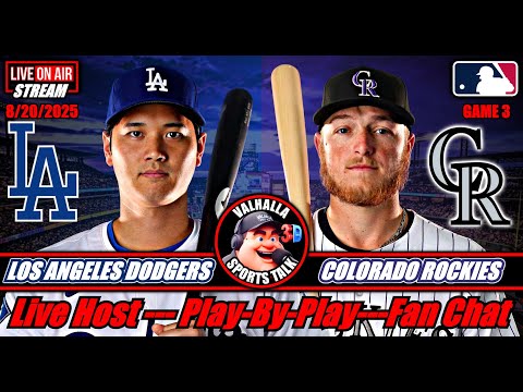 Los Angeles Dodgers vs Colorado Rockies ⚾ MLB Baseball 🟢 LIVE STREAM MLB in 3D.