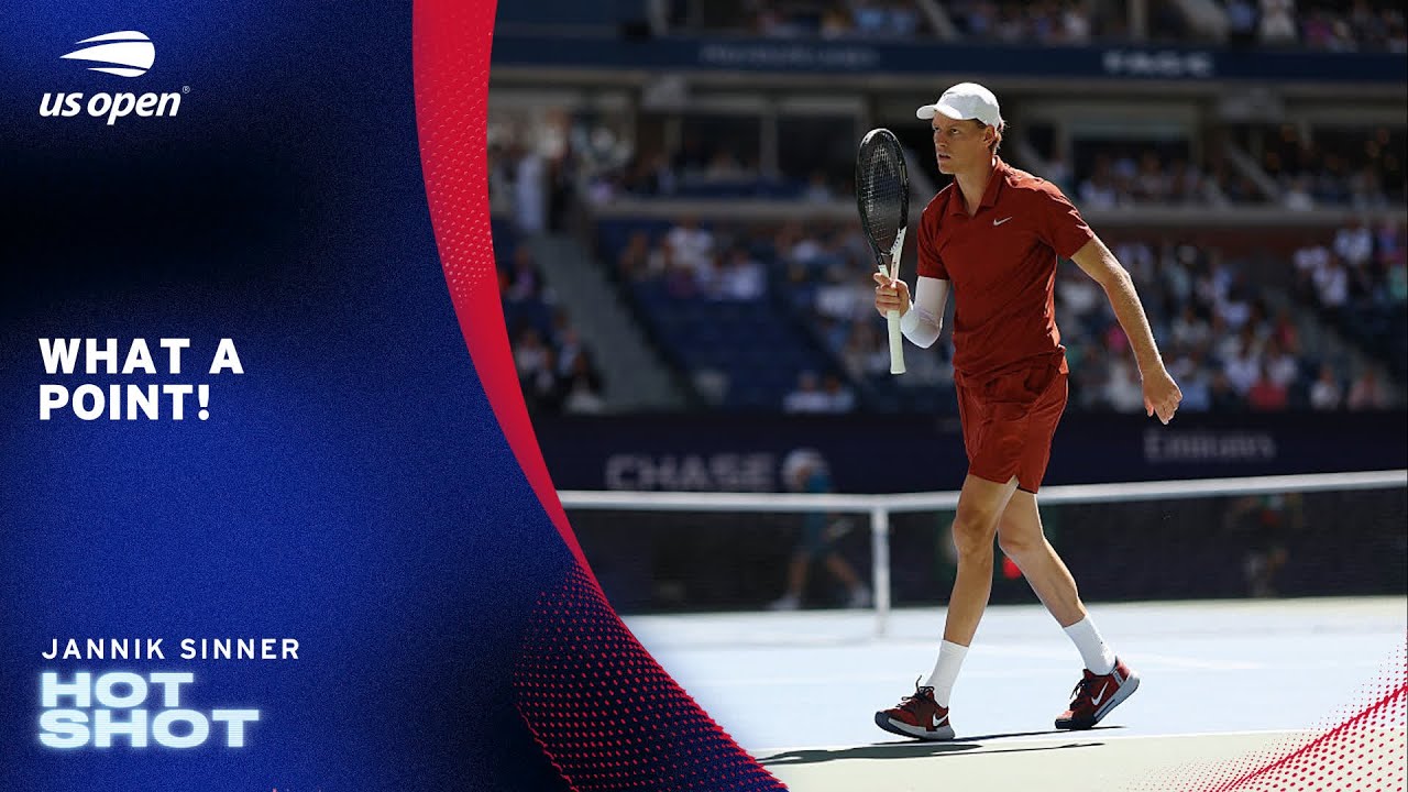 Jannik Sinner Wins Point of the Tournament | 2025 US Open - YouTube