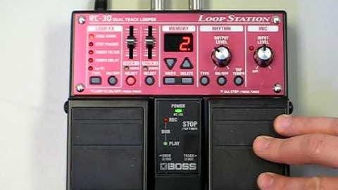 BOSS RC-30 Changing Tracks