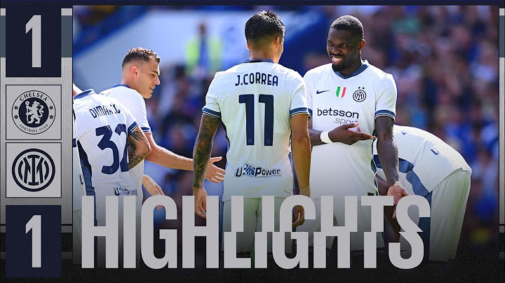 THURAM SCORES A WORLDIE 🖼️🤩 | CHELSEA 1-1 INTER | HIGHLIGHTS | FRIENDLY MATCH 2024/25 ⚽⚫🔵