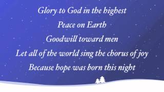 Video thumbnail of "Sidewalk Prophets - Hope Was Born This Night - (with lyrics)"