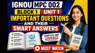MPC002 Block 1 Unit 1 Important Questions and their answers  IGNOU MAPC - M.A. Psychology First year
