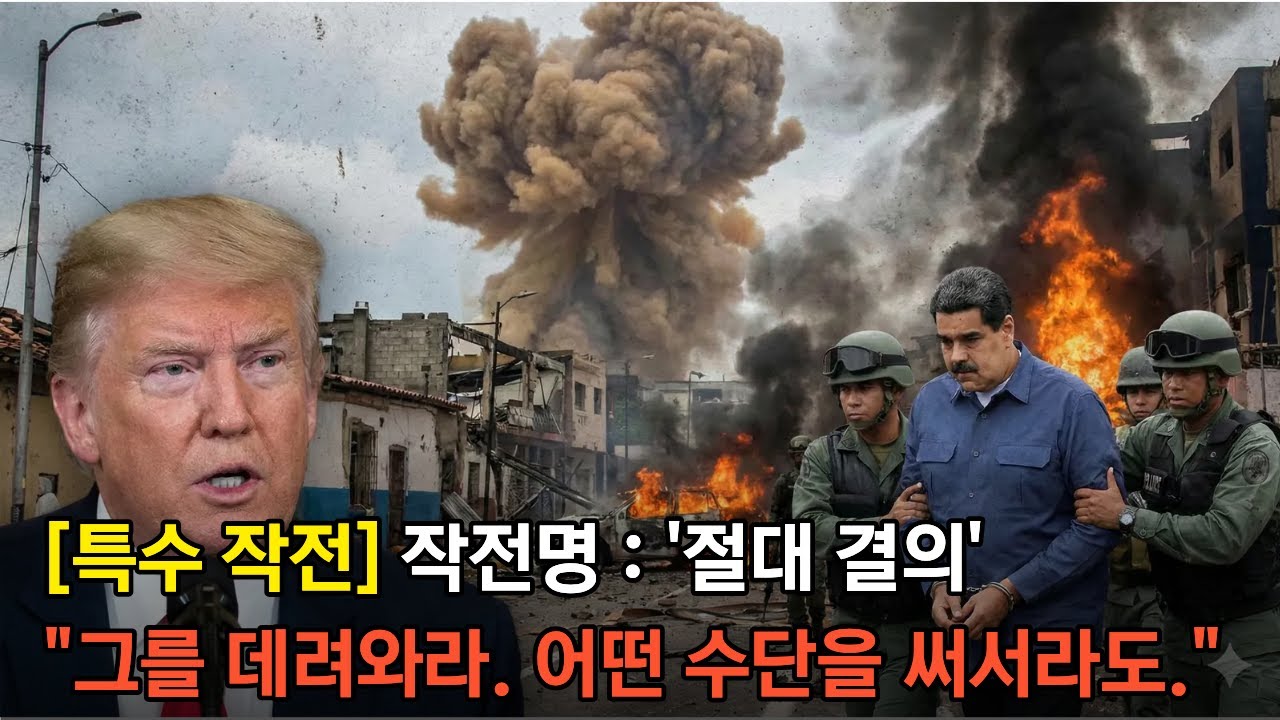 [전장속으로] 2026년 1월, 미국 트럼프 베네수엘라 침공, 마두로 생포한 '절대 결의' 작전의 전말 (미군 특수부대 델타포스 투입)