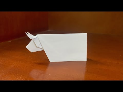 Origami Cow Easy Tutorial 