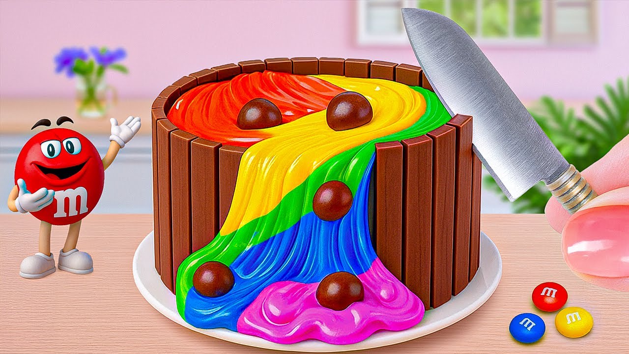 Rainbow Jelly Recipes💗🌈 How To Make Miniature Rainbow Cake and  Jelly 💞Tiny Sweet