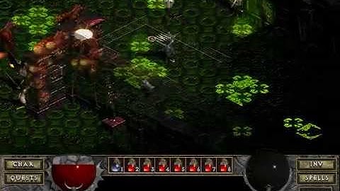 Diablo I: The Hell (Co-op Doom Playthrough) - Crypts Level 23 Part 1