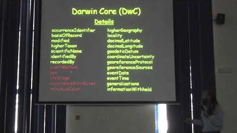 BITC / DCDP - 07 - Intro to Darwin Core