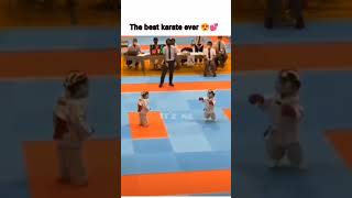 love it || Best karaty ever ♥️🔵|| Little kid fight || #taekwondo #shorts #fight #kids