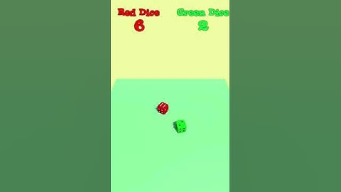 Dice Roll Number Detection Unity3D Demo