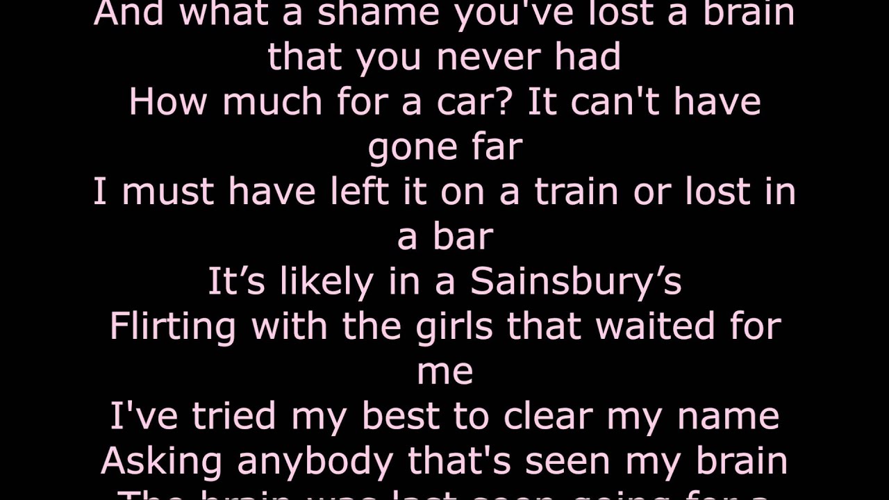 The Ballad Of Me And My Brain Lyrics the ballad of me and my brain- The 1975 lyrics - YouTube