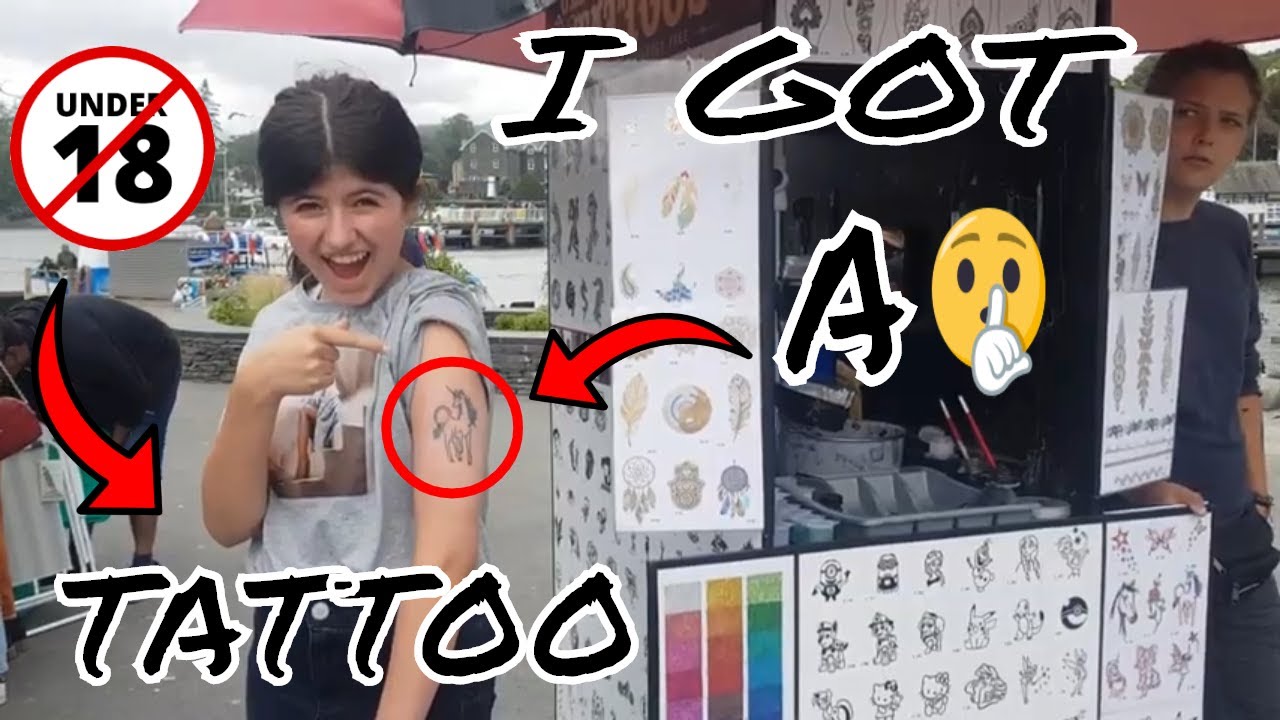 13 YEAR OLD GETS TATTOO ON HOLIDAY - YouTube