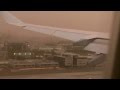 A340-600 landing im (Wüstensturm) Dubai !