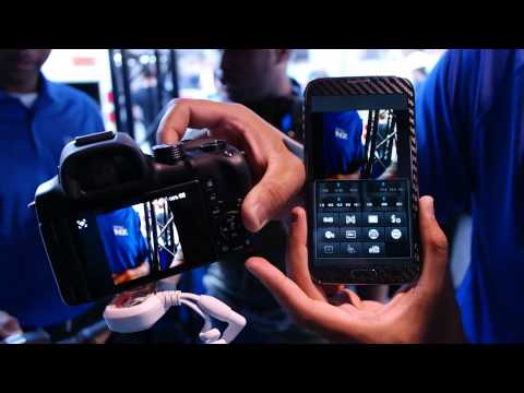 Samsung NX30 wireless pairing and remote viewfinder with Galaxy smartphone demo