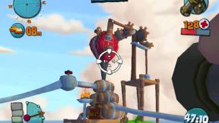 Worms 4 Mayhem Gaming Part 7 Windy Twat