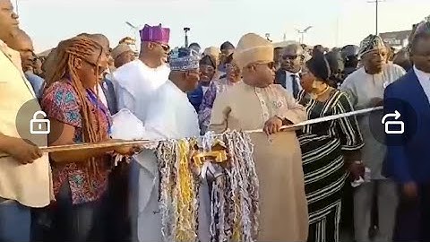 Baba Obasanjo, Gov Ademola Adeleke Exhibits Dancing Skills AT COMMISSIONS of ROAD PROJECT in Osun