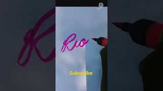 ✍️✍️✍️comment your name writing/ rion#shorts