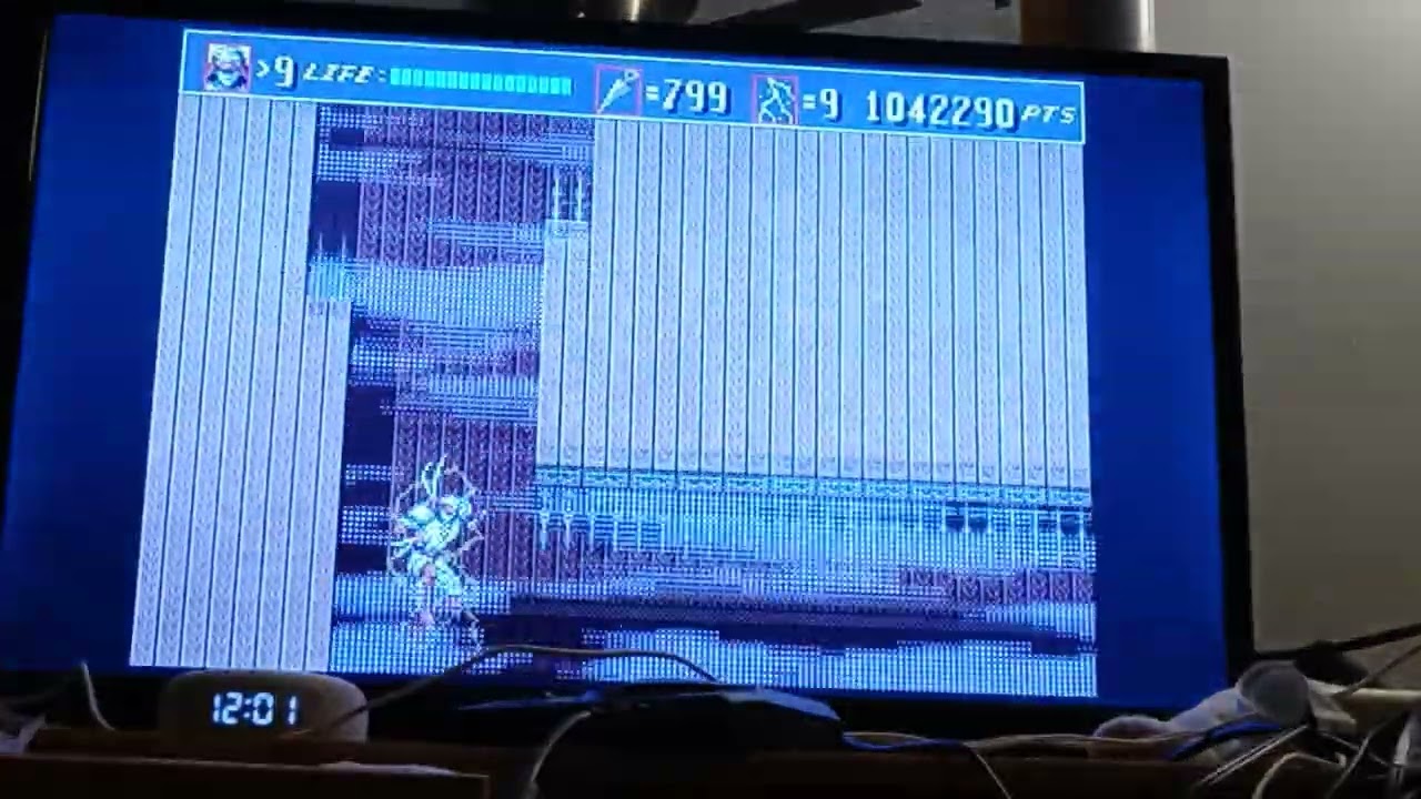 Video Game Trick 306: Shinobi III - Return of The Ninja Master - Inf. Lives/Pts/Ninjutsu (Part 3)