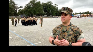 Logistics Command Marines Support Navy Junior Reserve Officer Training Corps