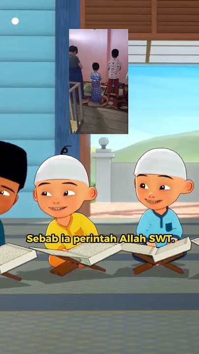 upinipin dkk... kenapa kita sholat harus menghadap kiblat ?... #sholat #kiblat #short #upinipin