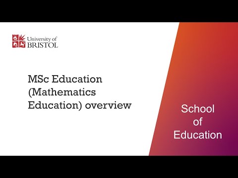 MSc Education: Mathematics Education Pathway