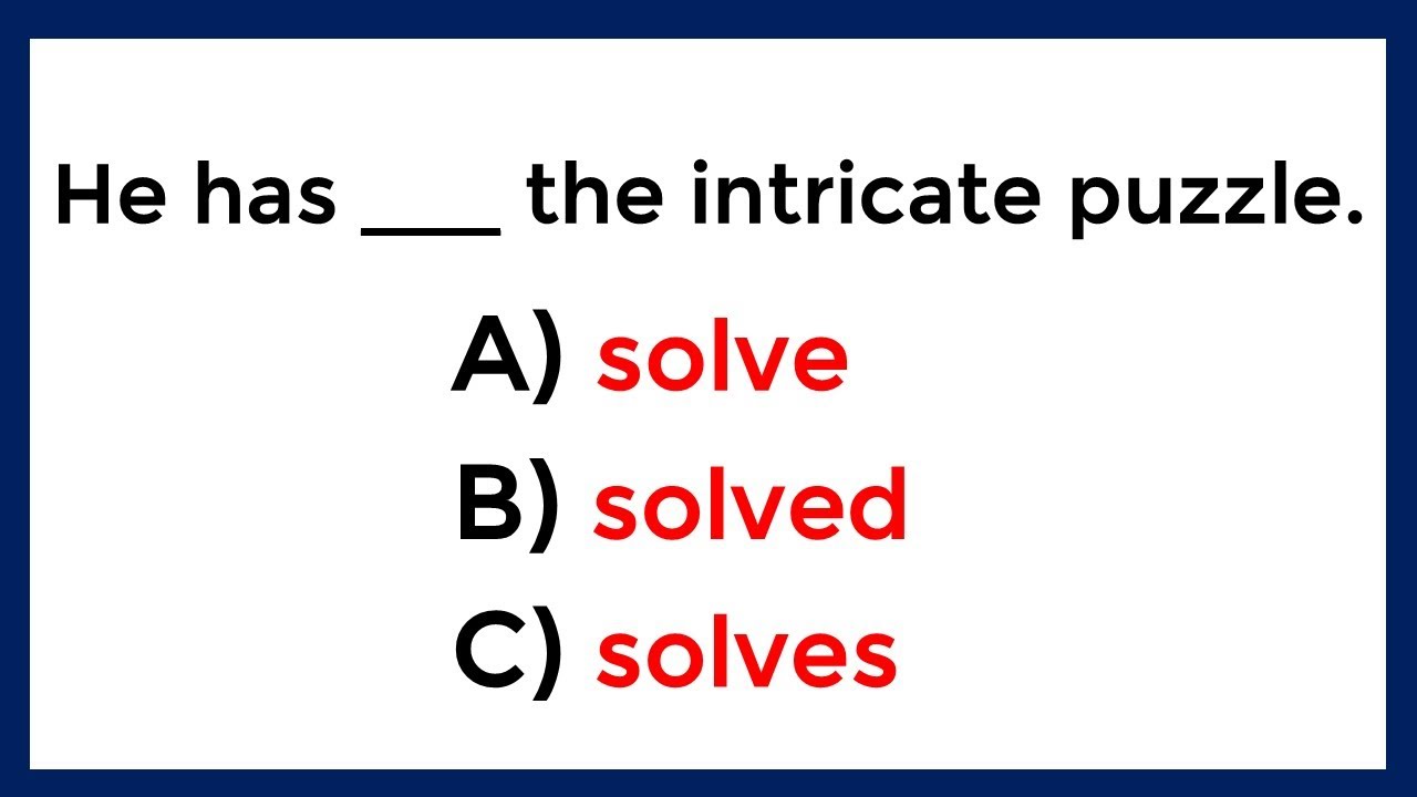 Ultimate Grammar Test | Only Sharp Minds Score 40 out of 40! #22 - YouTube