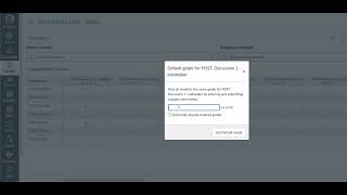 Set Default Grade in Canvas