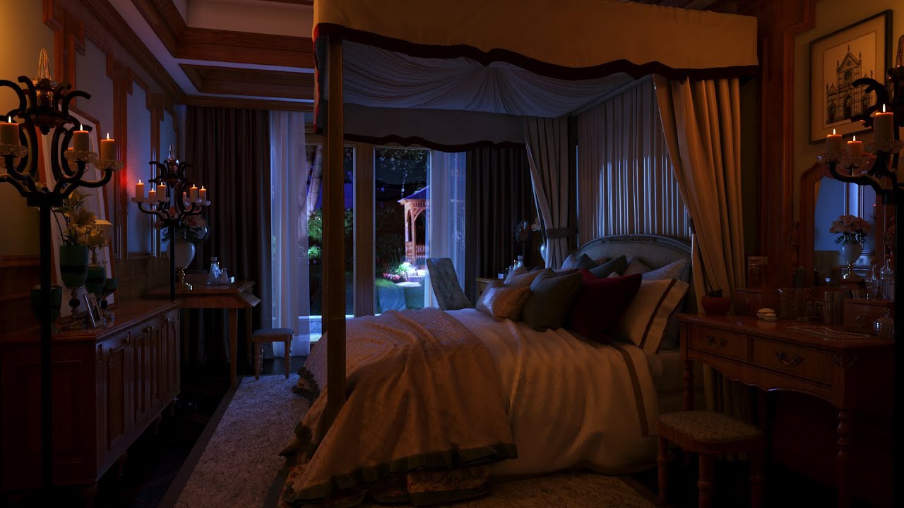 Heavy Rain Sounds for 3 Hours - Cozy Bedroom Ambience for Sleep, Study ...