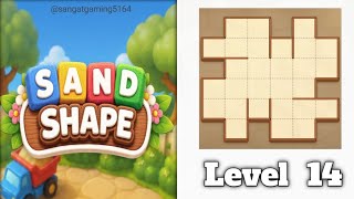 Sand shape Level 14 walkthrough solution