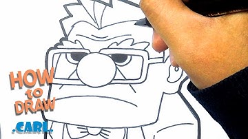 How to Draw Carl from The Movie UP | Cartoon Drawing | Easy Drawing