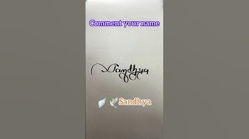 How to Write Sandhya Signature in Cursive | Sandhya Name Signature 🔥#signature #howtosign #shorts