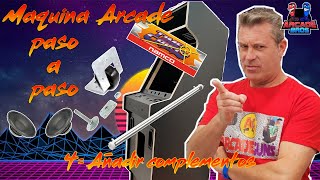 Haz tú máquina arcade paso a paso  Tutorial Paso 4: Añadiendo led, ruedas, altavoce y Marquesina