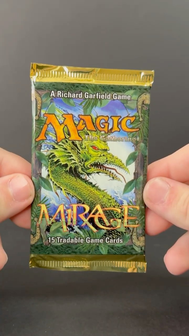 Opening a Mirage Booster Pack from 1996 #mtg #mtgcommander
