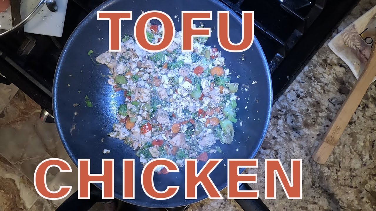 Protein packed mealchicken & tofu combo. SO GOOD and super simple to
