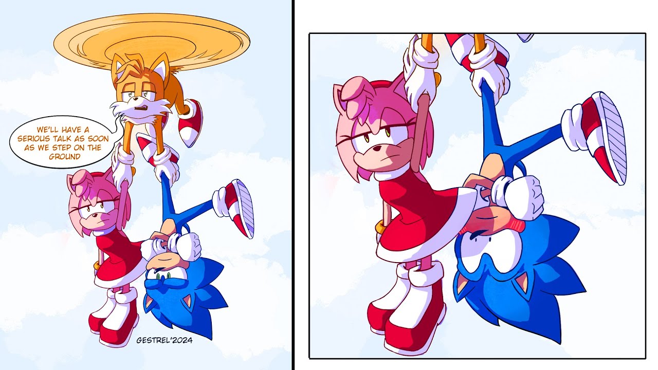 In-Flight Entertainment - Sonamy (Sonic x Amy) Comic Dub Comp