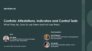 Controls: Attestations, Indicators and Control Tests explained