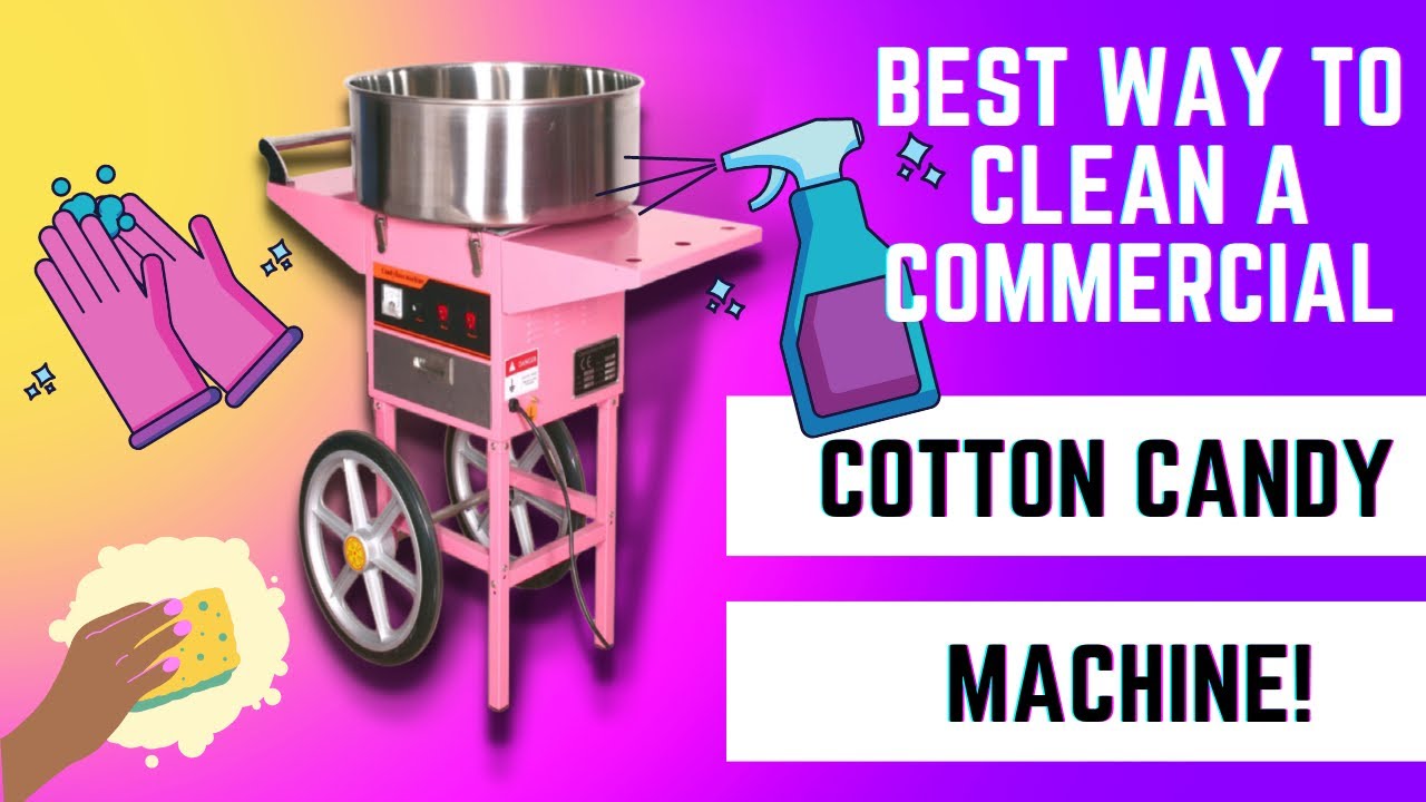 HOW TO CLEAN A COMMERCIAL COTTON CANDY MACHINE ((BEST WAY‼️))