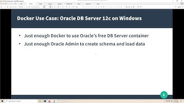 Docker Use Case: Oracle 12c DB Server