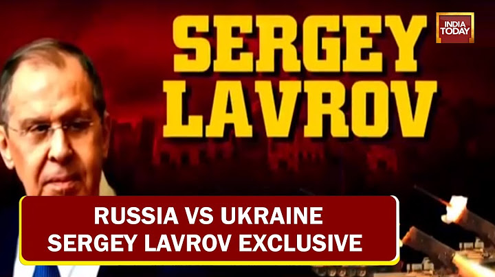 Russia-Ukraine War: Russian Foreign Minister Sergey Lavrov Exclusive With India Today's Geeta Mohan