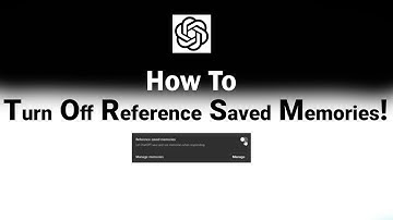 How to Turn Off Reference Saved Memories on ChatGPT [NEW]