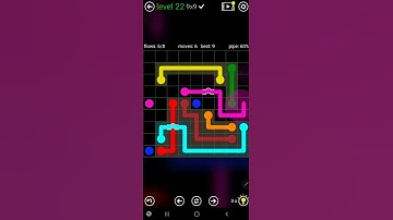 How To Solve Flow Free Bridges Classic Pack Level 22 9x9 Board Walk Through Solution Walkthrough