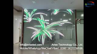 Chinese factory Lightweight and transparent LED film screen, integrated with the original frame, hig screenshot 5