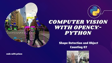 LEARN OPENCV with Python  | Computer Vision | Shape Detection And Object Counting