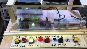 Automatic can crusher PLC controlled