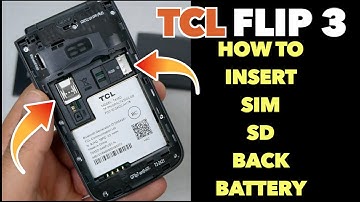 TCL Flip3 How to insert SIM/SD Cards & Remove Back/Battery in Details