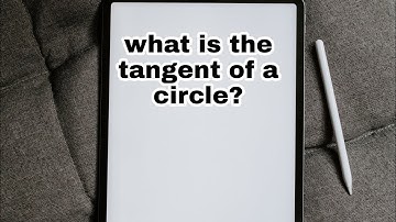 Tangent of a circle? in telugu