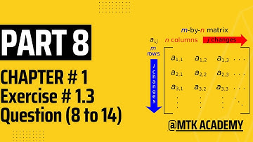 Addition of Matrices | Ex#1.3, Q# (8 to 12) | Class 9 KPK Board