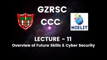 CCC Lecture 11 - Chapter 9 - Overview of Future Skills & Cyber Security